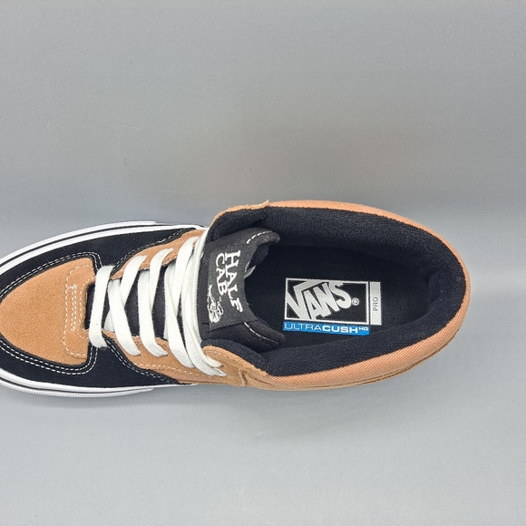 New Vans Half Cab Pro Camel Beige and Black Skateboarding Shoes Men's 7.5 - Picture 7 of 9